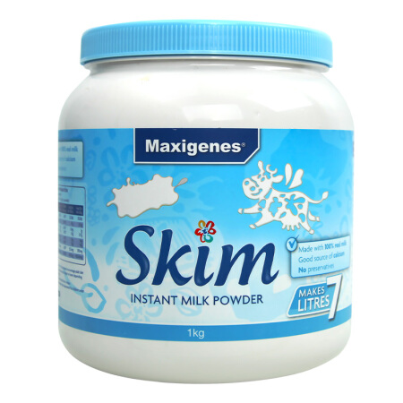 澳洲美可卓(Maxigenes) 脱脂高钙速溶成人奶粉 1kg